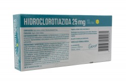Hidroclorotiazida LAPF 25 mg Caja Con 400 Tabletas Rx
