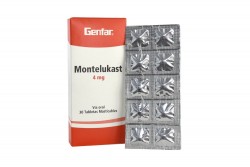 Montelukast 4 mg Genfar Caja Con 30 Tabletas Masticables Rx1