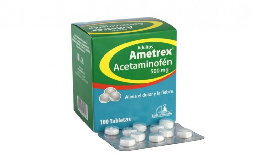 Ametrex 500 Mg Caja Con 100 Tabletas