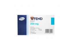 Vfend 200 mg Caja Con 14 Tabletas Recubiertas  Rx1 Rx2