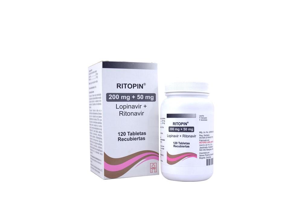 Ritopin 200 mg + 50 mg En Frasco Por 120 tabletas rx Col Rx4