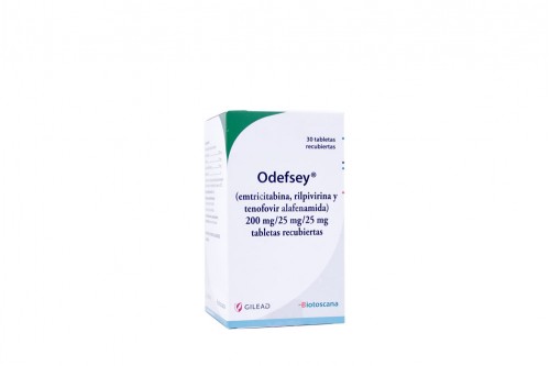 Odefsey 25 / 200 / 25 Mg En Caja Con 30 Tabletas Rx Rx1 Rx4.
