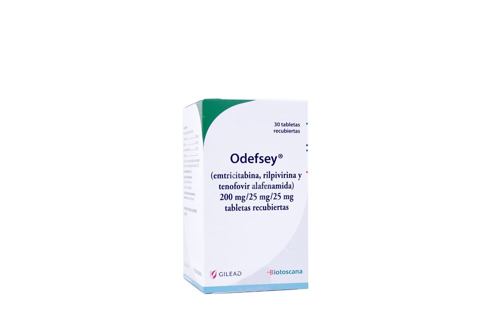 Odefsey 25 / 200 / 25 Mg En Caja Con 30 Tabletas Rx  Rx4