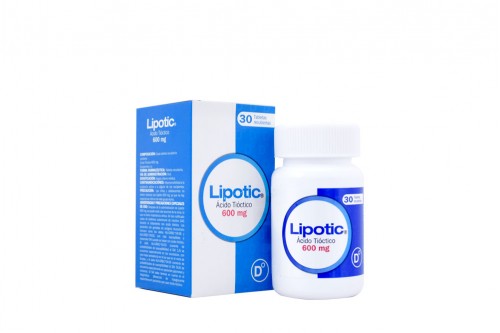 Lipotic 600 mg Caja Con 30 Tabletas Recubiertas Rx Rx1 Rx4