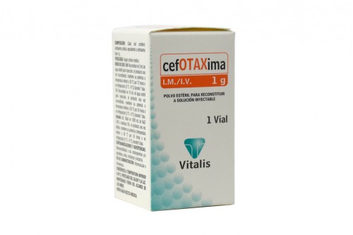 CefOTAXima 1 g En Caja Por 1 Vial Inyectable Rx Rx2