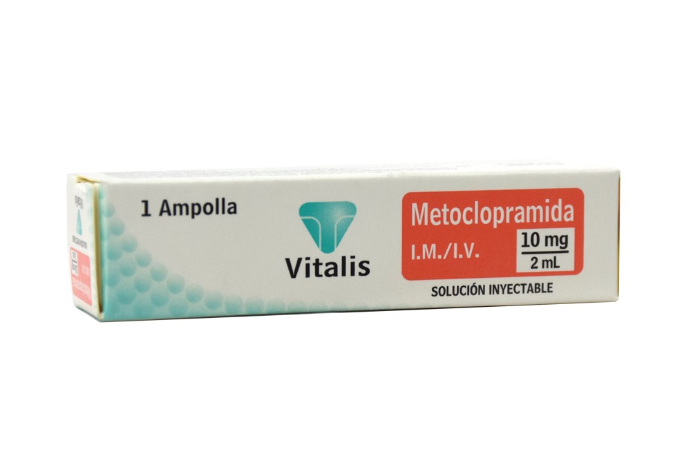 MetocloPRAMIDA 10 mg/2 mL Vita Caja Con 1 Ampolla Rx
