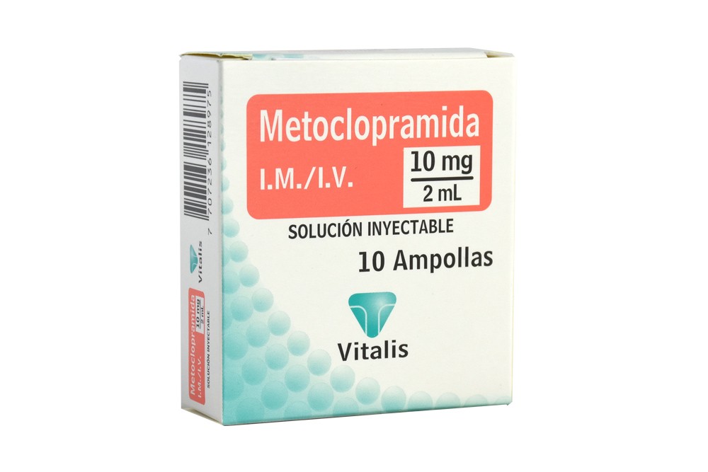 MetocloPRAMIDA 10 mg/2 mL Vita Caja Con 10 Ampollas Rx