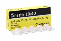 Colestir 10 / 40 mg Caja Con 30 Tabletas Rx Rx4