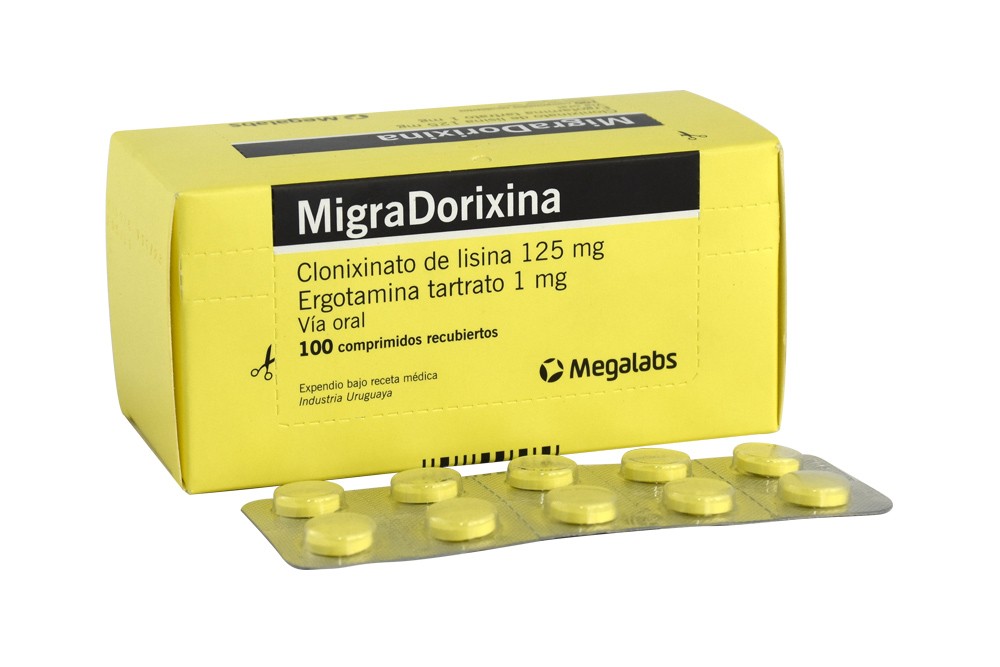 Migradorixina 125mg / 1mg Caja Con 100 Comprimidos Rx