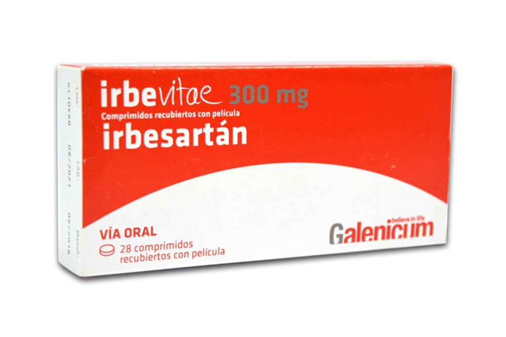 Irbevitae 300 mg Caja Con 28 Comprimidos Recubiertos Rx Rx1 Rx4