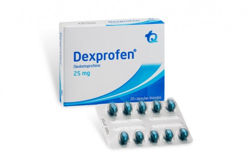 Dexprofen 25 mg Caja Con 20 Tabletas Rx