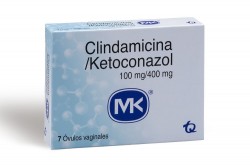 Clindamicina / Ketoconazol 100/400 mg Caja Con 7 Óvulos Rx Rx2