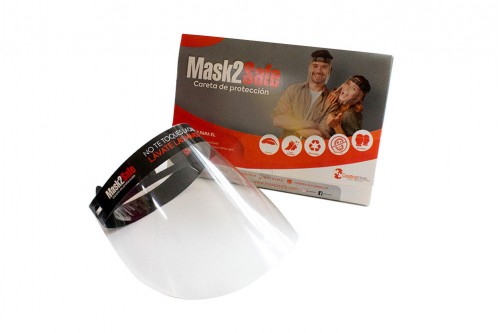 Careta de Proteccion Facial Mask2 Safe 34.5 cm X 22.5 cm Adulto Empaque Por Unidad