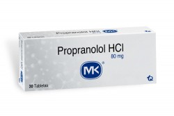 Propranolol HCL 80 mg Caja Con 30 Tabletas Rx