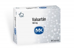 Valsartan 160 mg Caja Con 30 Cápsulas Duras Rx