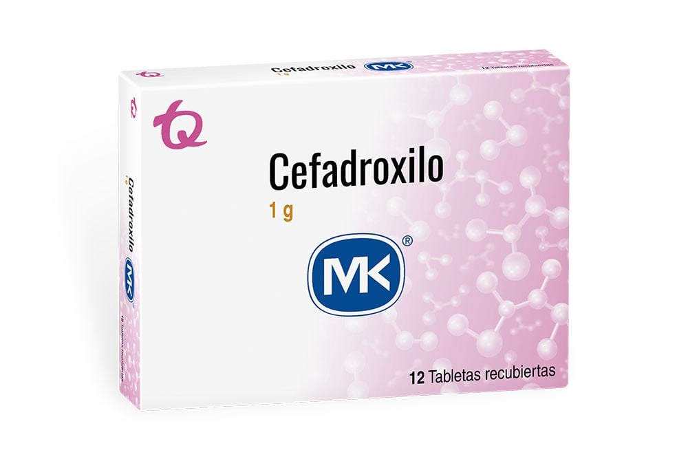 Cefadroxilo 1 g Mk Caja Con 12 Tabletas Rx Rx2