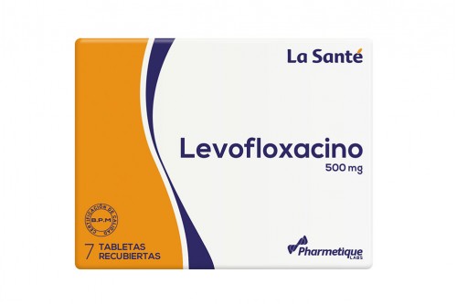 Levofloxacino 500 mg Caja Con 7 Tabletas Recubiertas Rx Rx2
