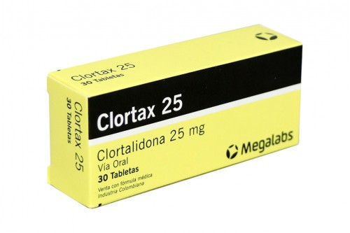 Clortax 25 mg Caja Con 30 Tabletas Rx