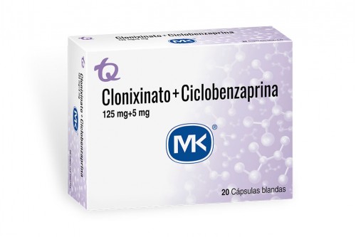 Clonixinato + Ciclobenzaprina MK Caja De 20 Cápsulas Blandas Rx Rx4