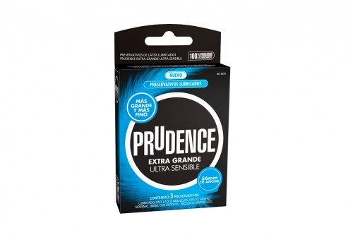 Preservativos Prudence Látex 56 Mm Extra G / Ultra S Caja Con 3 Unidades