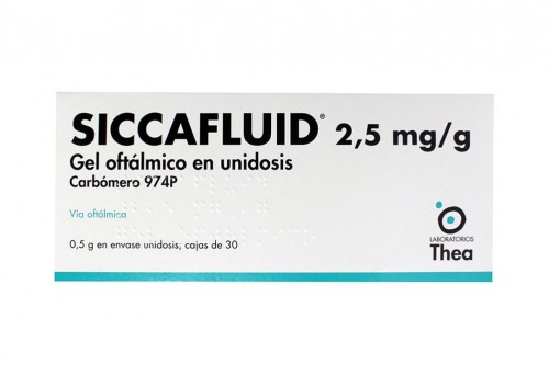 Siccafluid 1,25 % Intraocular Caja Con Tubo De 30g Rx
