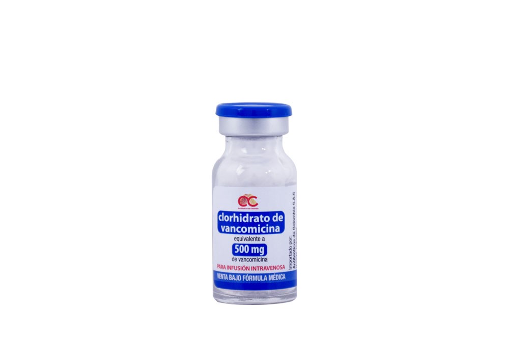 Clorhidrato De Vancomicina 500Mg Por 1 Vial Rx2