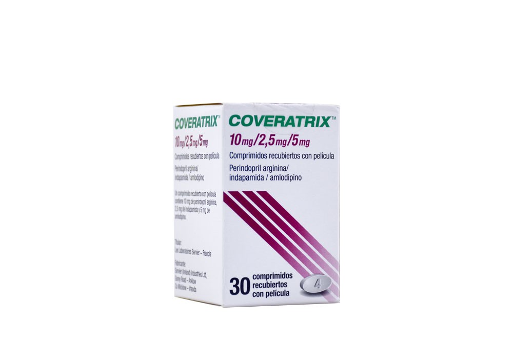 Coveratrix 10 / 2.5 / 5 mg Caja Con Frasco Con 30 Comprimidos Recubiertos Rx Rx1 Rx4