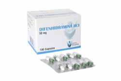 Difenhidramina Hci 50 Mg Caja Con 100 Cápsulas