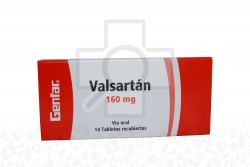 Valsartán 160 mg Caja Con 14 Tabletas Rx4