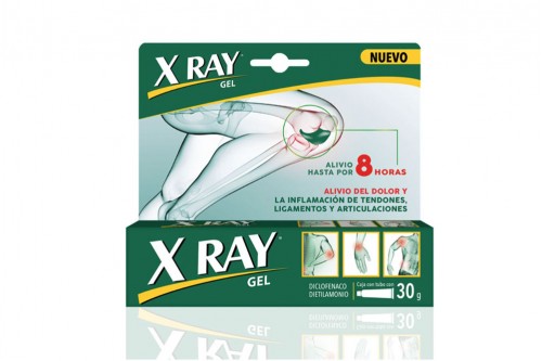 Xray Gel Inflamacion y Dolor Muscular Articulaciones 30 G