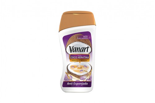 Vanart Shampoo Capilar Antiesponjado Coco Keratina 600 ML