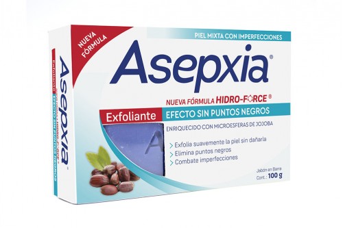 Asepxia Jabon Facial Antiacne Exfoliante 100 G