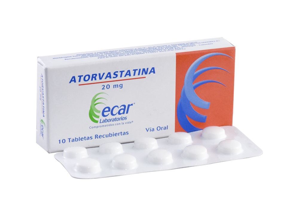 Atorvastatina 20 mg Caja Con 10 Tabletas Rx Rx4