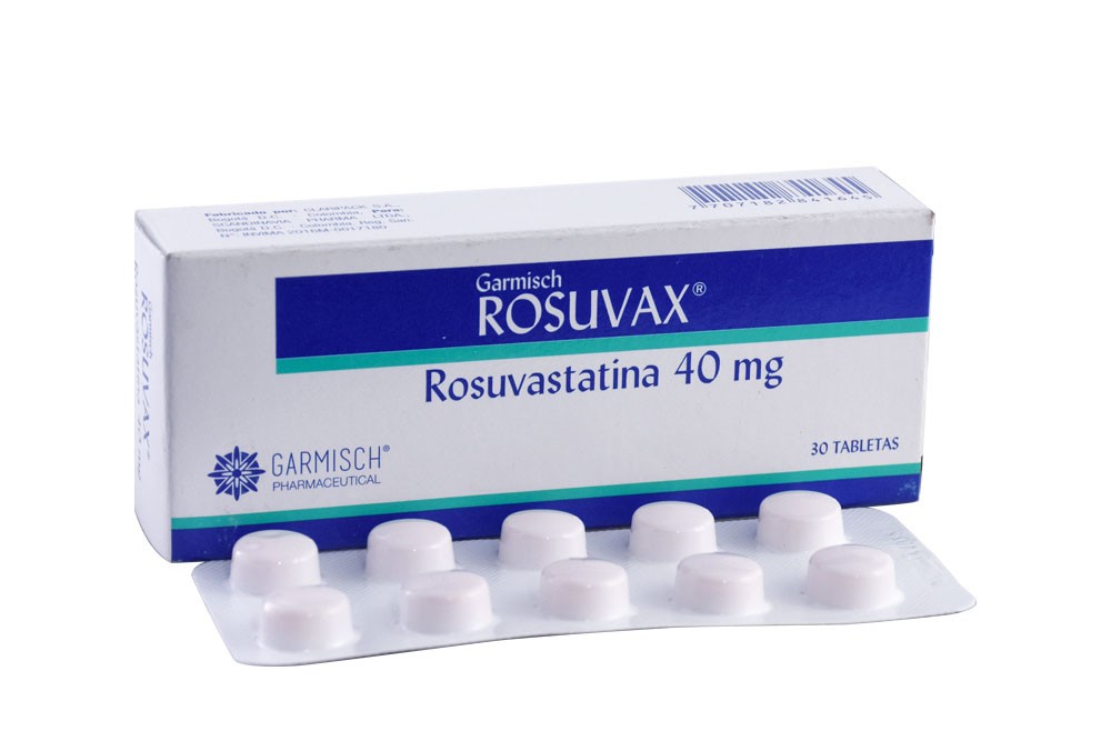 Rosuvax 40 mg Caja Con 30 Tabletas Rx Rx4