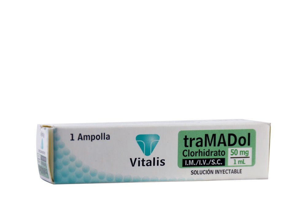 Tramadol Clorhidrato 50 mg / 1 mL Caja Con 1 Ampolla Rx