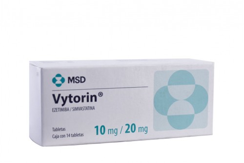 Vytorin 10 / 20 mg Caja Con 14 Tabletas RX4  Rx1