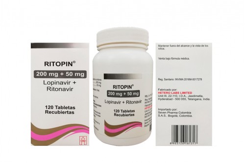 Ritopin 200 mg / 50 mg Caja Con Frasco Con 120 Tabletas Rx4 Rx