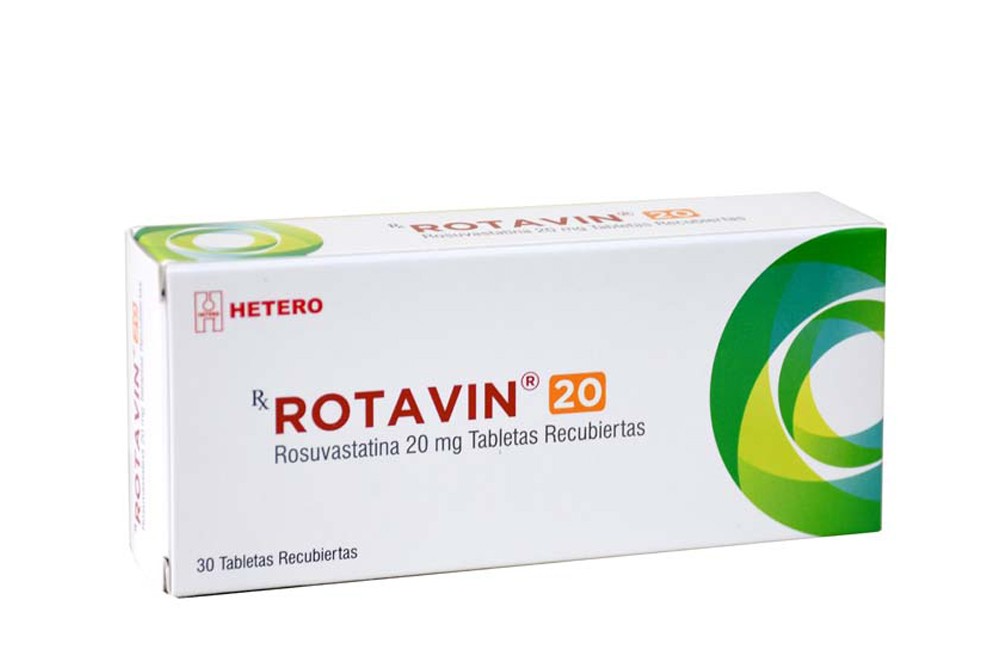 Rotavin 20 mg Caja Con 30 Tabletas