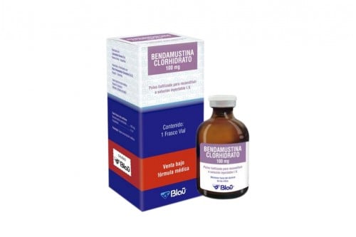 Bendamustina 100 mg Solución Inyectable Caja Con 1 Vial  Rx Rx1 Rx3 Rx4