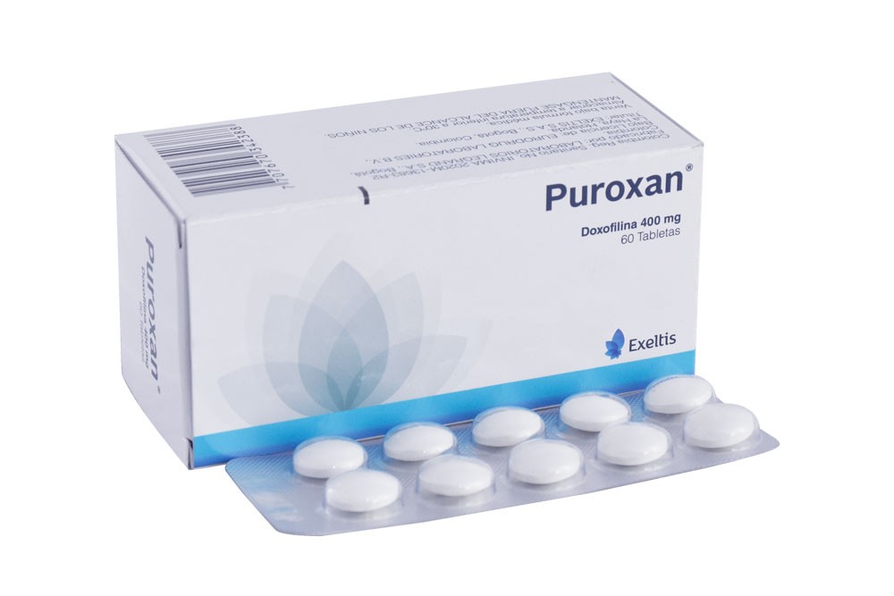 Puroxan 400 Mg Caja Con 60 Tabletas Rx