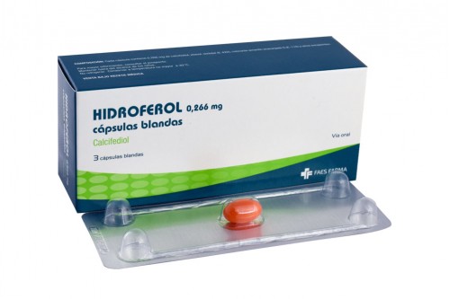 Hidroferol 0,266 Mg Caja Por 3 Cápsulas Rx
