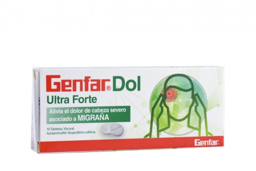 Genfardol Ultra Forte Caja Con 10 Tabletas