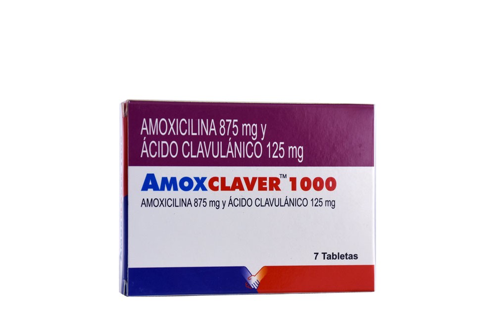 Amoxclaver 1 gr Caja 7 Tabletas Rx Rx2
