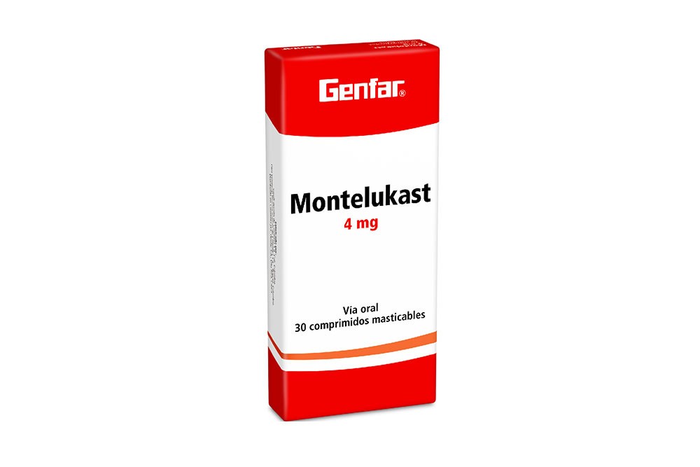 Montelukast 4 Mg Caja 30 Tabletas Genf - ID REUSAR