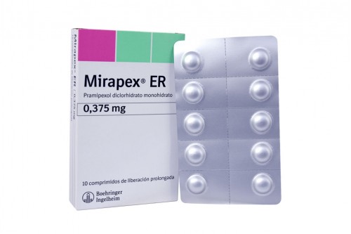 Mirapex Er 0.375 mg Caja Con 10 Comprimidos Rx Rx1 Rx4