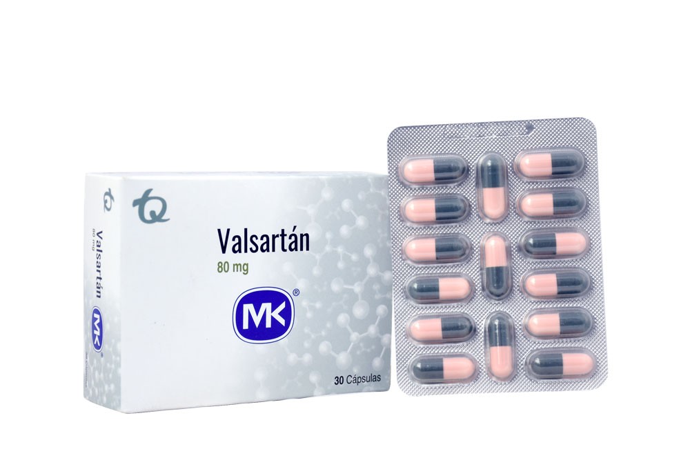 Valsartan Mk 80 mg Caja Con 30 Cápsulas Duras Rx