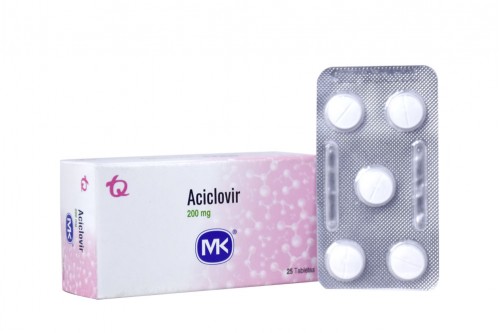 Aciclovir Mk 200 mg Caja Con 25 Tabletas Rx - Duplicado