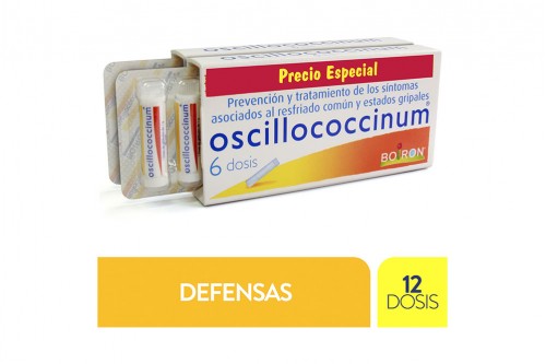 Oscillococcinum Empaque Con 2 Caja Con 6 Dosis C/U