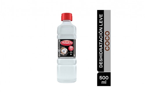 Pedialyte 30 Meq Con Zinc Solución Oral Frasco Con 500 mL - Sabor A Coco Rx
