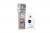 Shampoo Muss Frasco Con 400 mL - Plata Radiante y Jabón Intimo Nivea Natural Frasco De 250 Ml